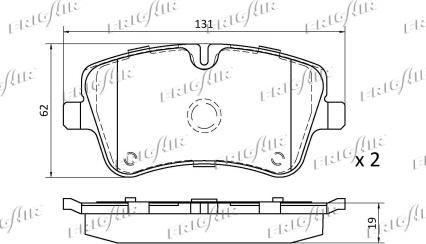 Frigair PD06.501 - Brake Pad Set, disc brake autospares.lv