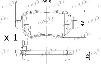 Frigair PD07.507 - Brake Pad Set, disc brake autospares.lv