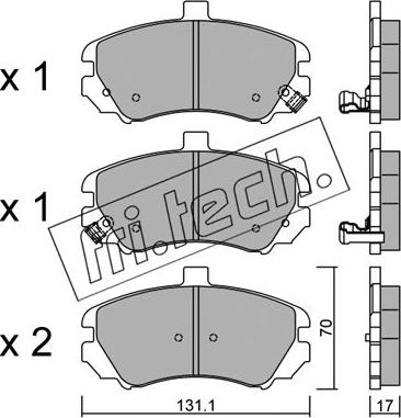 Fri.Tech. 901.0 - Accessory Kit, brake shoes autospares.lv