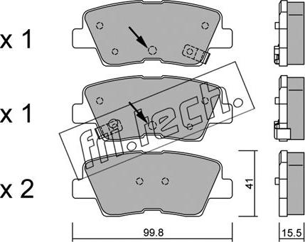 Fri.Tech. 903.1 - Accessory Kit, brake shoes autospares.lv