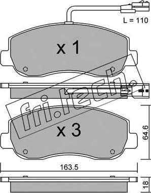 Fri.Tech. 915.0 - Accessory Kit, brake shoes autospares.lv