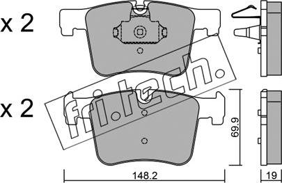 Fri.Tech. 977.0 - Brake Pad Set, disc brake autospares.lv