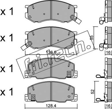 Fri.Tech. 472.0 - Brake Pad Set, disc brake autospares.lv