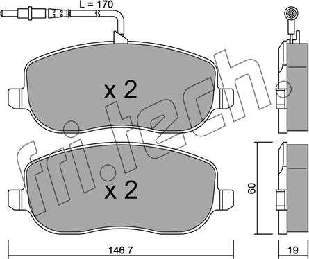 Fri.Tech. 546.0 - Brake Pad Set, disc brake autospares.lv