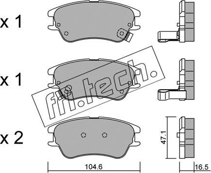 Fri.Tech. 518.0 - Brake Pad Set, disc brake autospares.lv