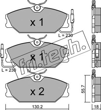 Fri.Tech. 144.1 - Accessory Kit, brake shoes autospares.lv