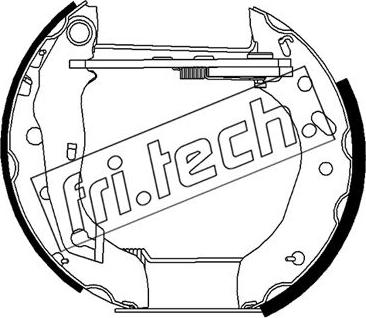 Fri.Tech. 16483 - Brake Shoe Set autospares.lv