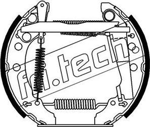 Fri.Tech. 16430 - Brake Shoe Set autospares.lv