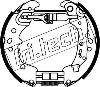 Fri.Tech. 16545 - Brake Shoe Set autospares.lv