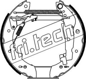 Fri.Tech. 16030 - Brake Shoe Set autospares.lv