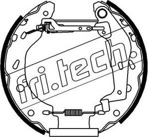 Fri.Tech. 16185 - Brake Shoe Set autospares.lv