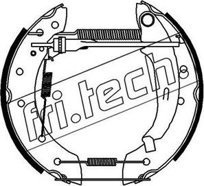 Fri.Tech. 16182 - Brake Shoe Set autospares.lv