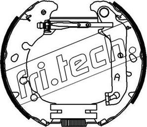 Fri.Tech. 16391 - Brake Shoe Set autospares.lv