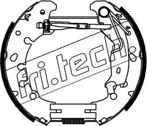 Fri.Tech. 16381 - Brake Shoe Set autospares.lv