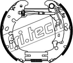 Fri.Tech. 16382 - Brake Shoe Set autospares.lv