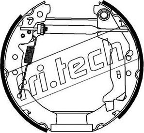 Fri.Tech. 16295 - Brake Shoe Set autospares.lv