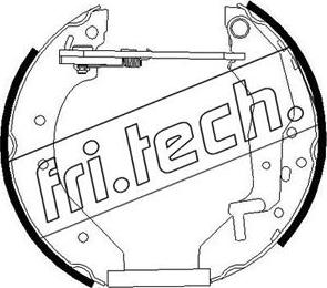 Fri.Tech. 16291 - Brake Shoe Set autospares.lv