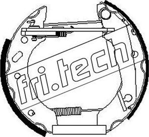 Fri.Tech. 16264 - Brake Shoe Set autospares.lv