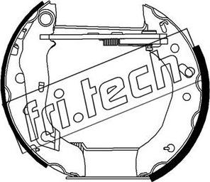 Fri.Tech. 16267 - Brake Shoe Set autospares.lv