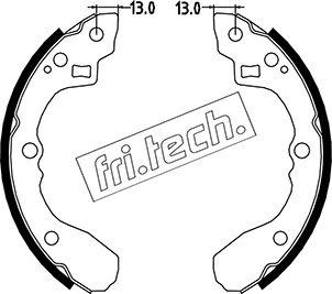 Fri.Tech. 1049.147 - Brake Shoe Set autospares.lv