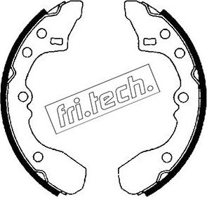 Fri.Tech. 1049.128 - Brake Shoe Set autospares.lv