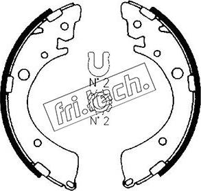 Fri.Tech. 1044.013 - Brake Shoe Set autospares.lv