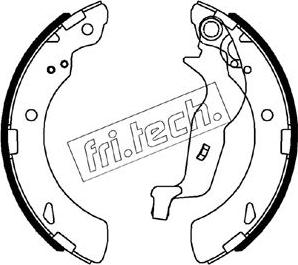 Fri.Tech. 1044.029 - Brake Shoe Set autospares.lv
