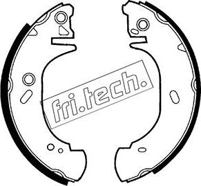 Fri.Tech. 1040.140 - Brake Shoe Set autospares.lv