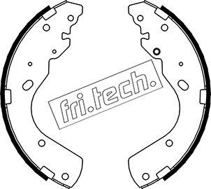 Fri.Tech. 1040.156 - Brake Shoe Set autospares.lv