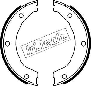 Fri.Tech. 1040.158 - Brake Shoe Set, parking brake autospares.lv