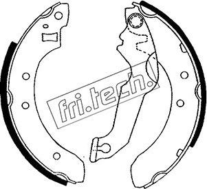 Fri.Tech. 1040.115 - Brake Shoe Set autospares.lv