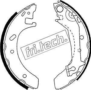 Fri.Tech. 1040.137 - Brake Shoe Set autospares.lv