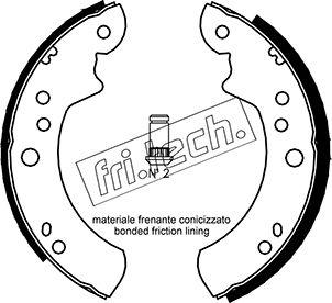 Fri.Tech. 1040.125 - Brake Shoe Set autospares.lv