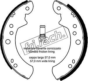 Fri.Tech. 1040.127 - Brake Shoe Set autospares.lv