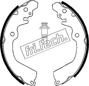 Fri.Tech. 1064.167 - Brake Shoe Set autospares.lv