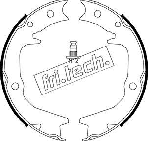 Fri.Tech. 1064.177 - Brake Shoe Set, parking brake autospares.lv