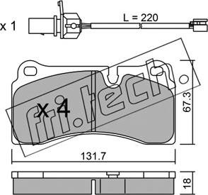 Fri.Tech. 1068.0 - Brake Pad Set, disc brake autospares.lv