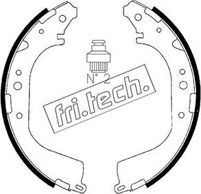 Fri.Tech. 1067.179 - Brake Shoe Set autospares.lv