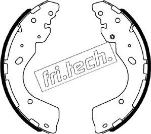 Fri.Tech. 1067.203 - Brake Shoe Set autospares.lv