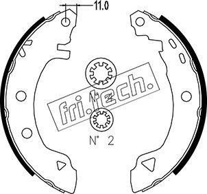 Fri.Tech. 1004.008 - Brake Shoe Set autospares.lv