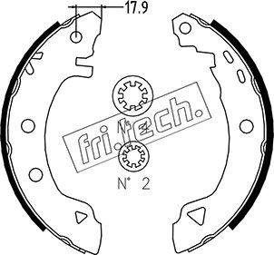 Fri.Tech. 1004.007 - Brake Shoe Set autospares.lv