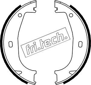 Fri.Tech. 1019.026 - Brake Shoe Set, parking brake autospares.lv