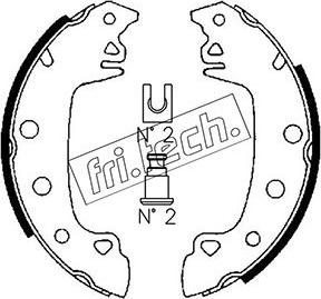 Fri.Tech. 1088.204 - Brake Shoe Set autospares.lv