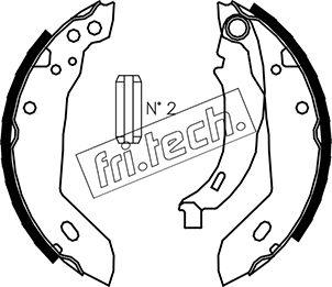 Fri.Tech. 1088.212 - Brake Shoe Set autospares.lv