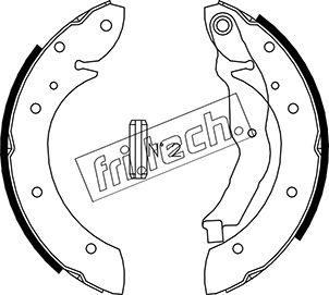 Fri.Tech. 1088.223 - Brake Shoe Set autospares.lv