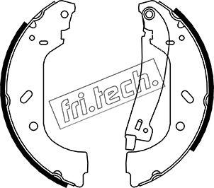 Fri.Tech. 1034.098Y - Brake Shoe Set autospares.lv
