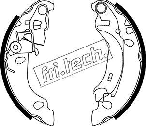 Fri.Tech. 1034.107 - Brake Shoe Set autospares.lv