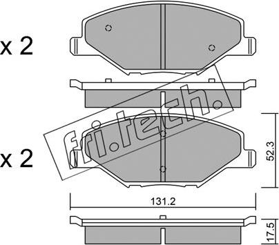 Remy RAP1265 - Brake Pad Set, disc brake autospares.lv