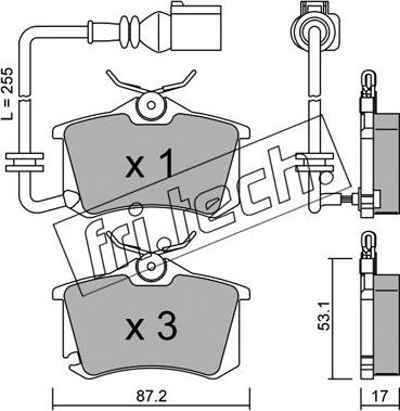 Fri.Tech. 102.4 - Brake Pad Set, disc brake autospares.lv