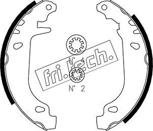 Fri.Tech. 1022.032 - Brake Shoe Set autospares.lv